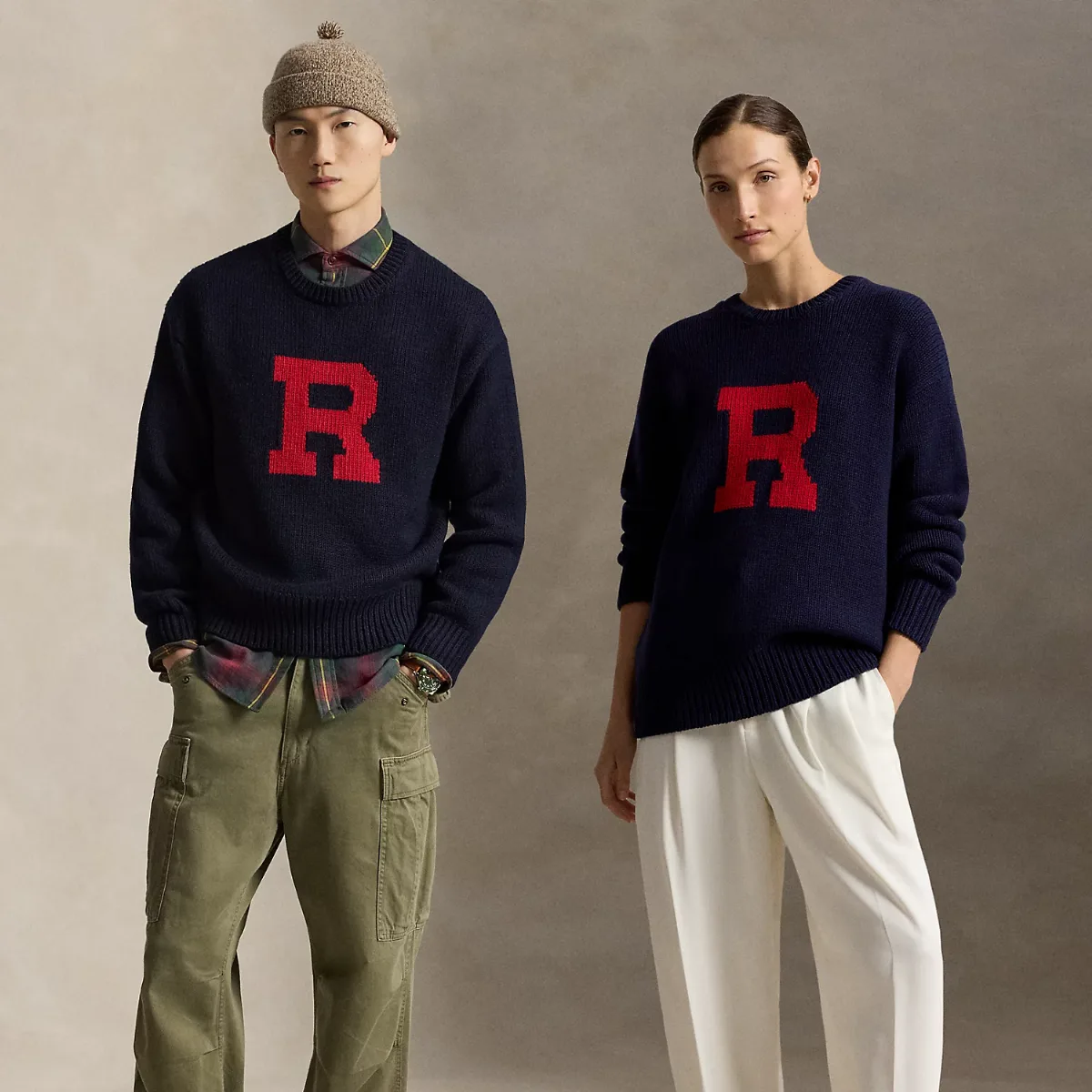 Relaxed Fit Wool Letter Sweater by Ralph Lauren