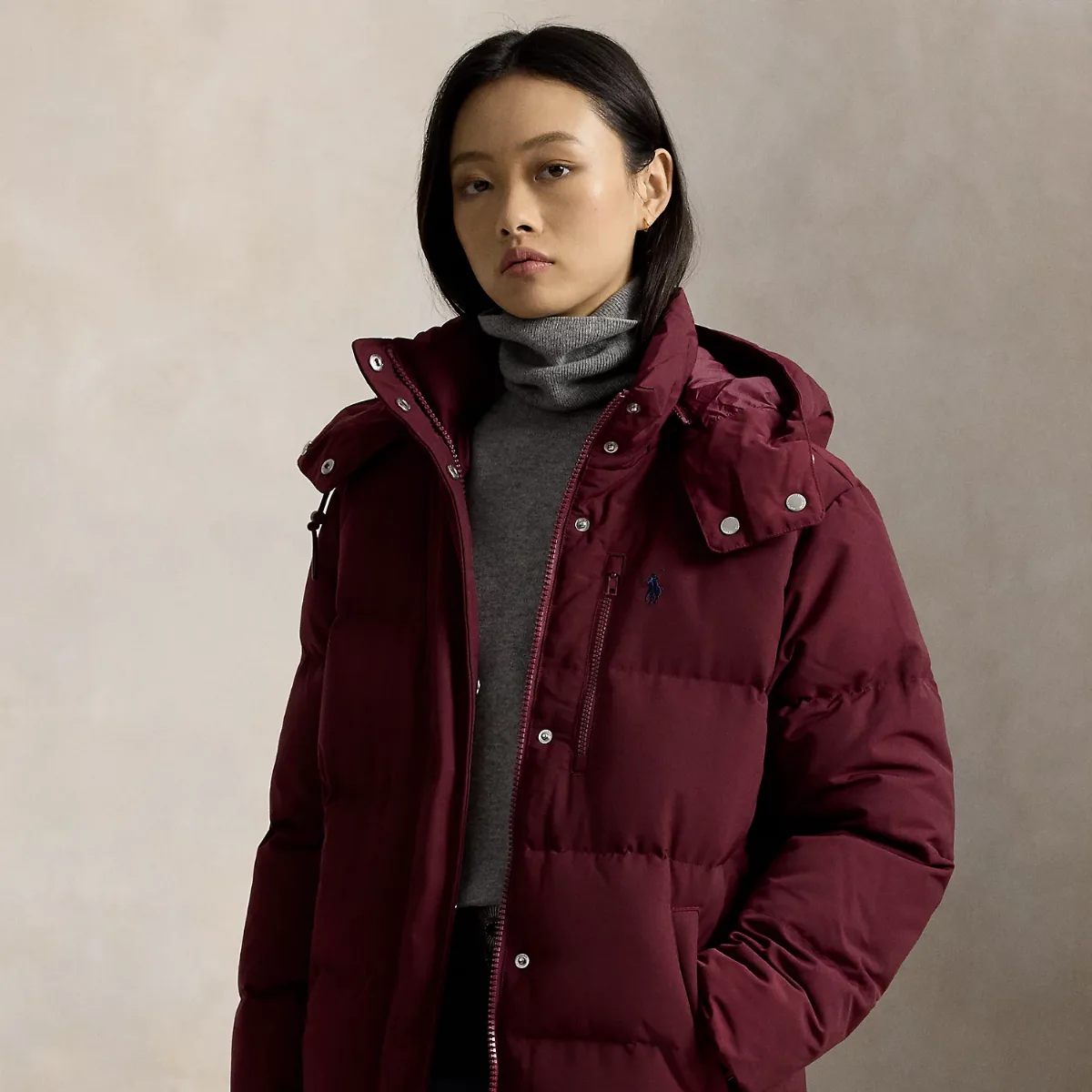 Matte Mid-Weight Down Puffer Jacket
