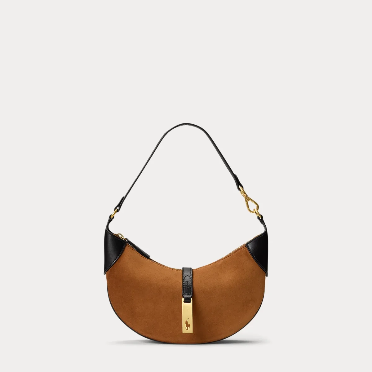 Polo ID Suede-Leather Mini Shoulder Bag