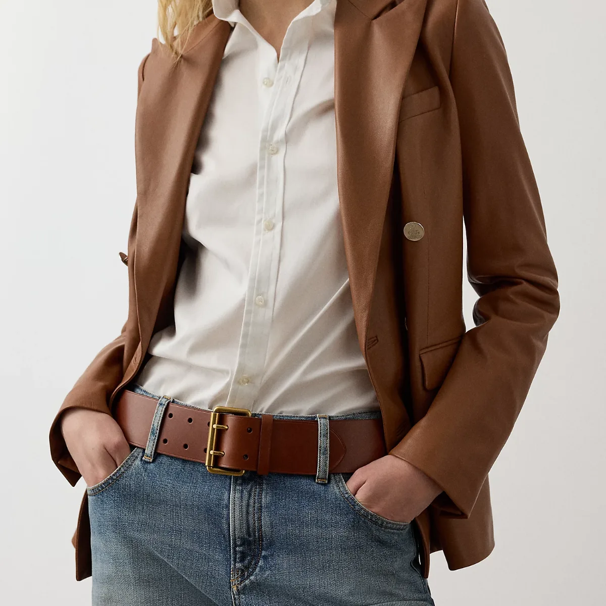 Leather Double-Prong Belt
