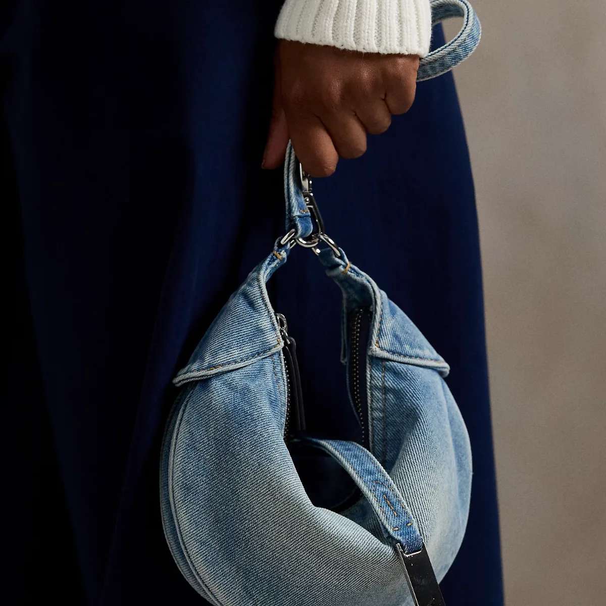Polo ID Denim Mini Shoulder Bag