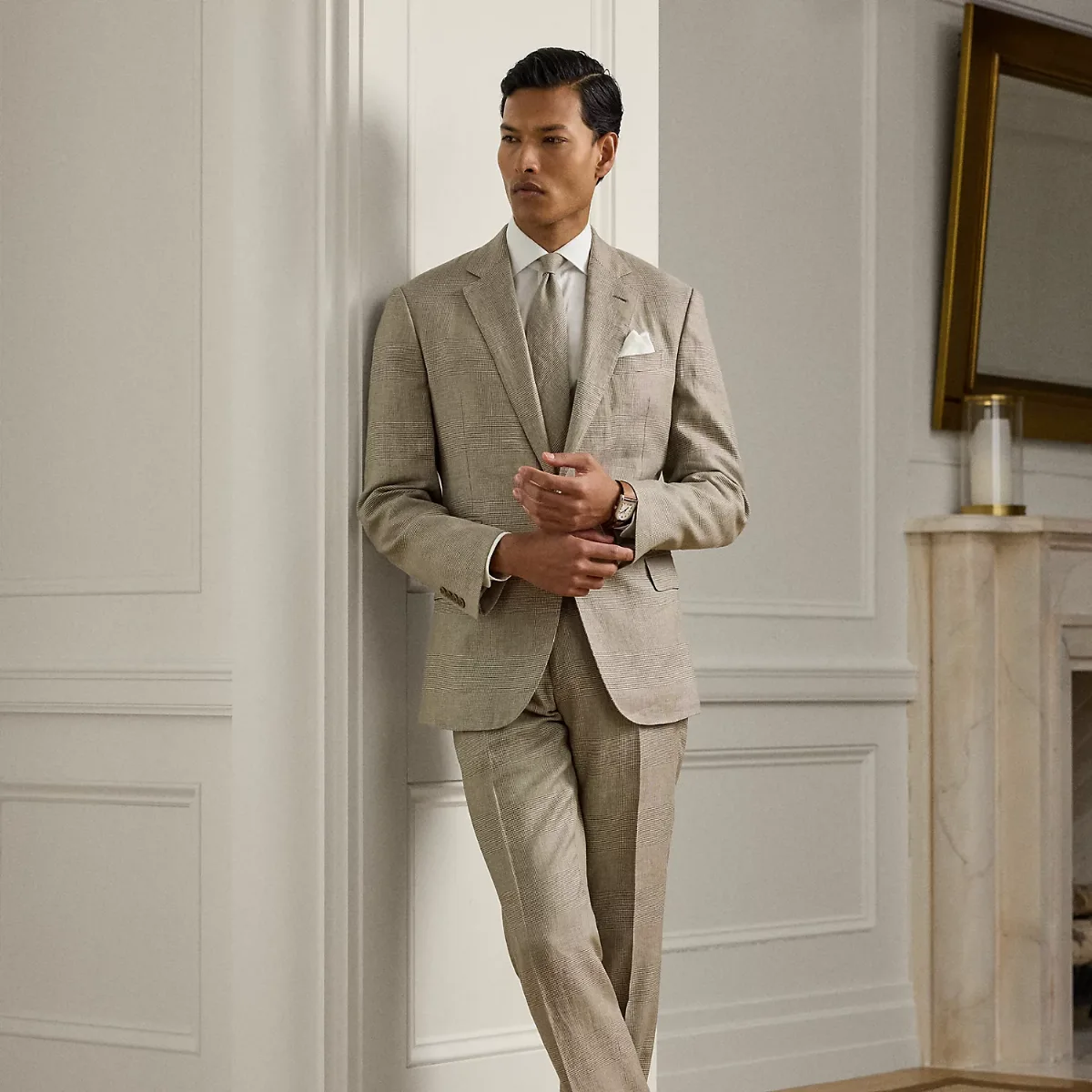 Gregory Hand-Tailored Plaid Suit Trouser by Ralph Lauren