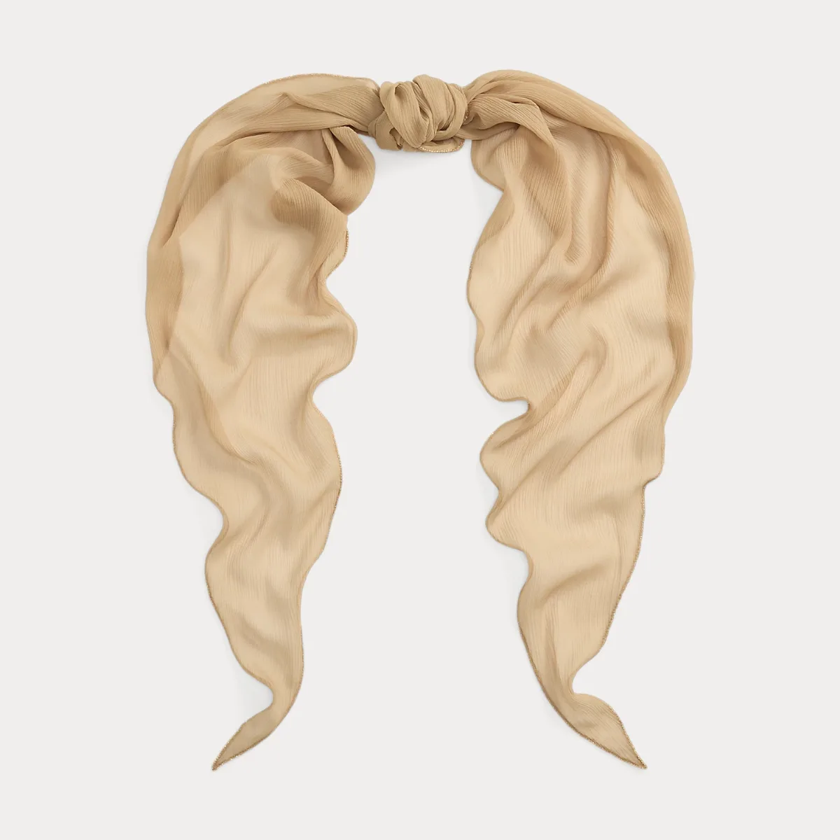 Beaded Crinkle Chiffon Diamond Scarf by Ralph Lauren