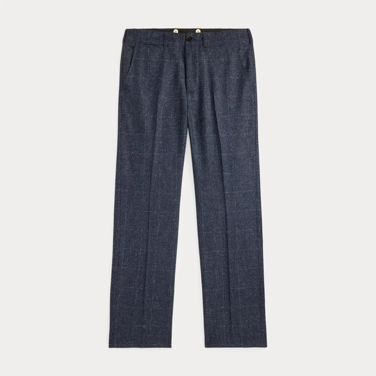 Slim Fit Windowpane Wool-Cotton Pant by Ralph Lauren