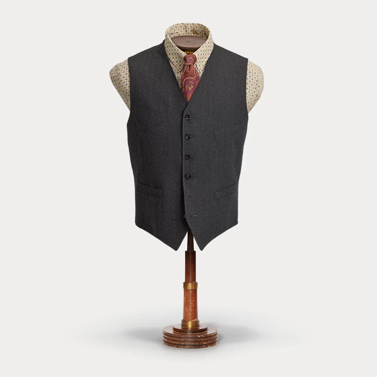 Jaspé Herringbone Vest by Ralph Lauren