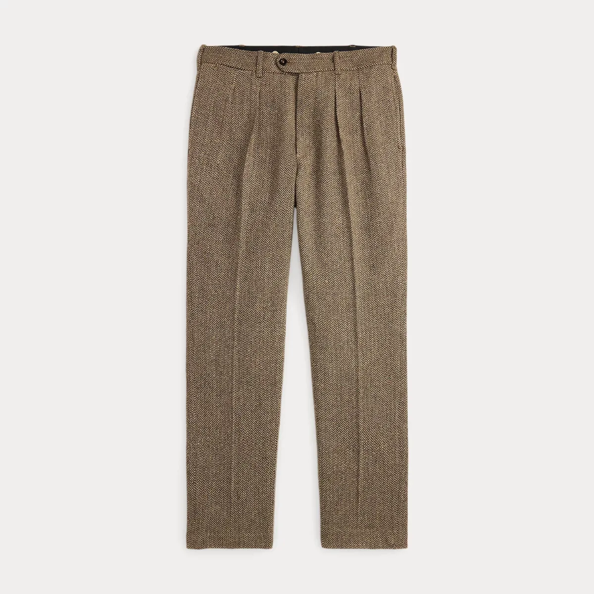 Slim Fit Pleated Herringbone Pant by Ralph Lauren
