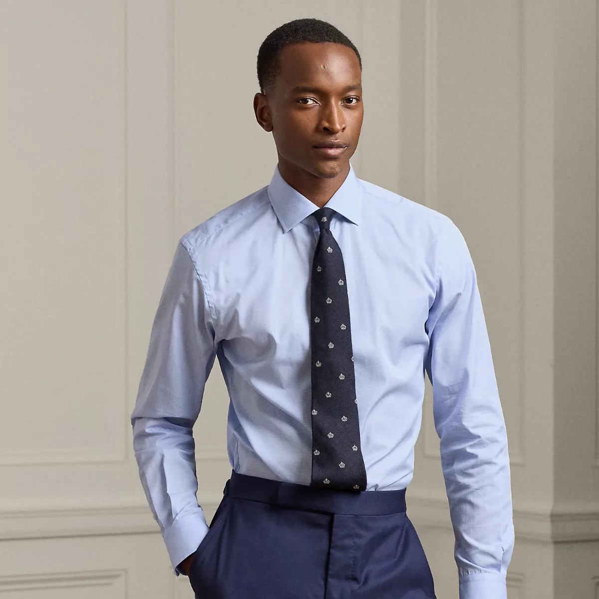 Micro-Houndstooth Shirt by Ralph Lauren