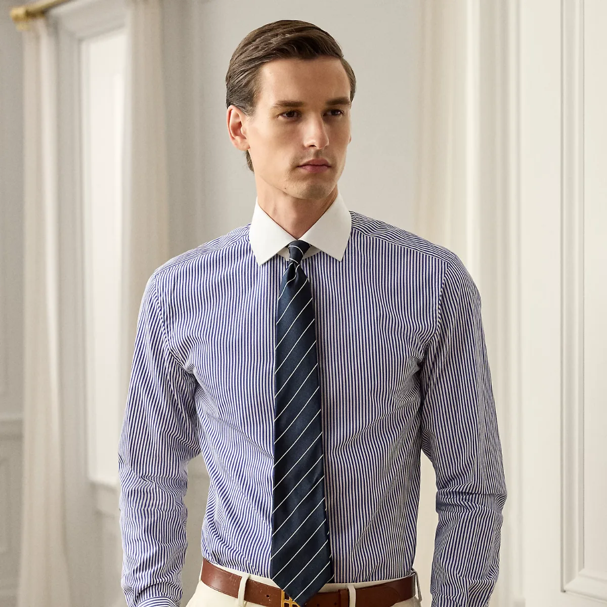 Bengal-Stripe French Cuff Shirt by Ralph Lauren