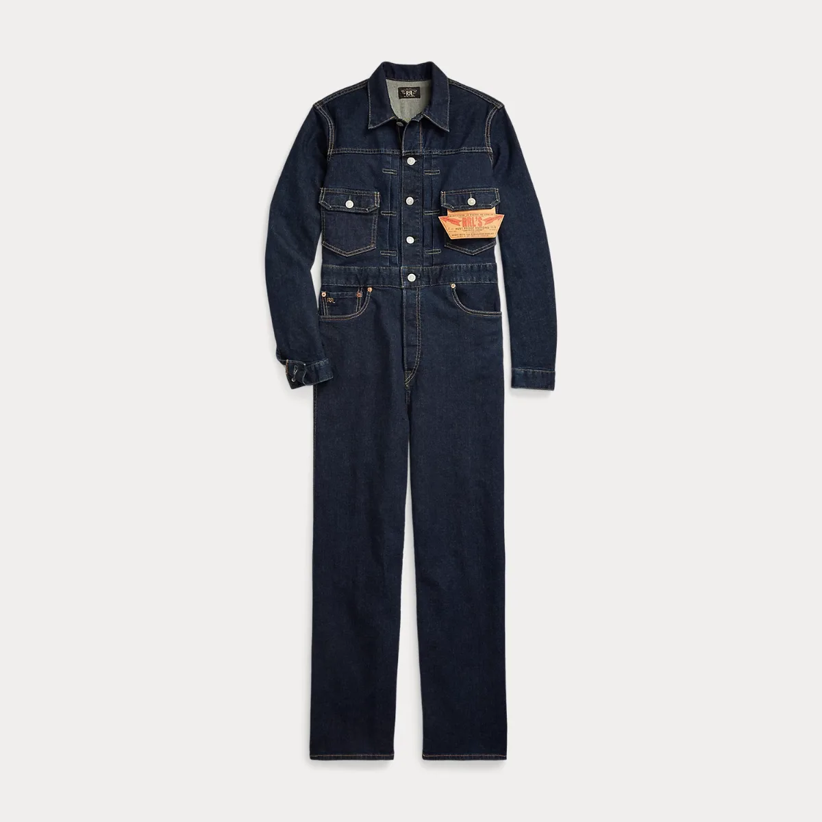 Indigo Denim Coverall by Ralph Lauren
