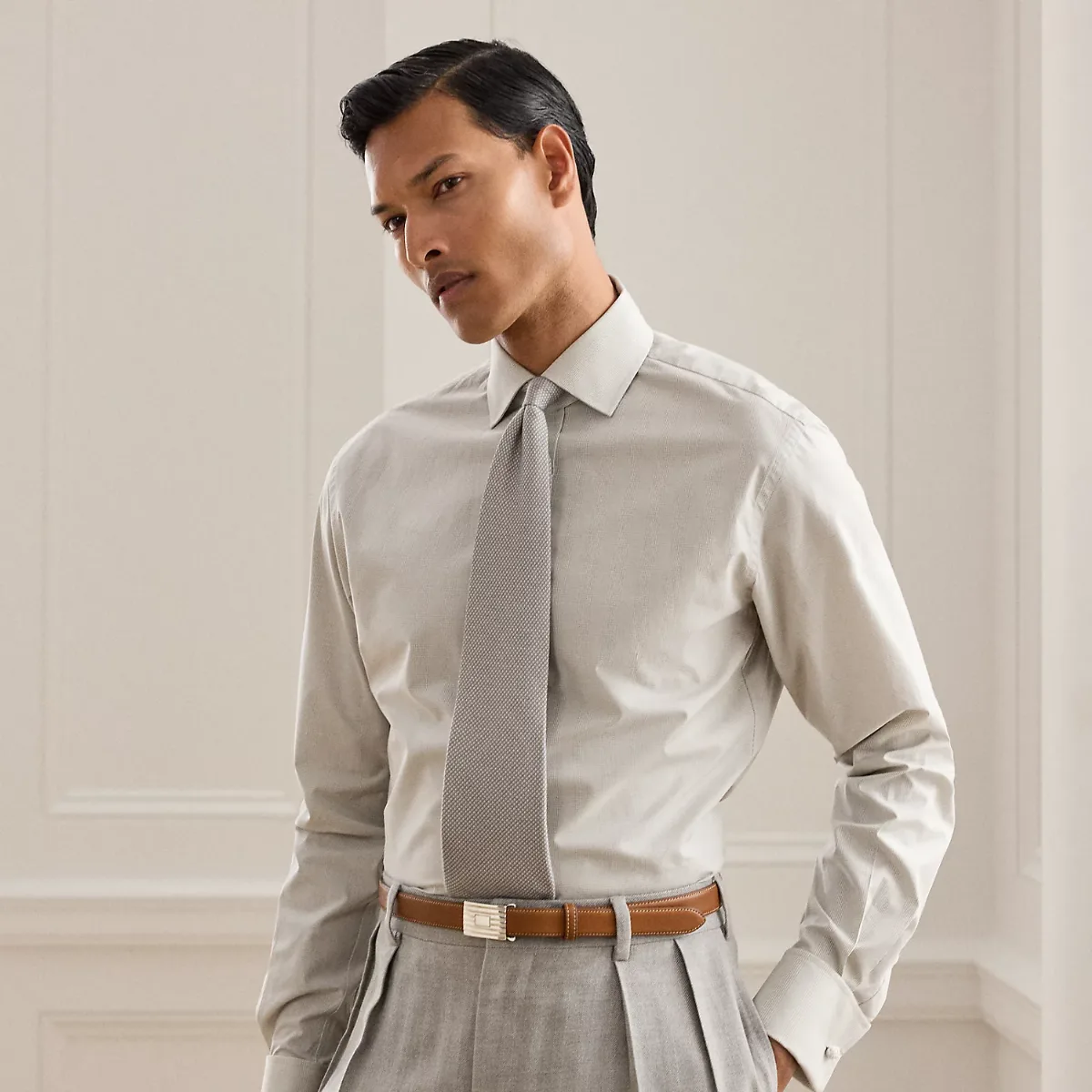Mini-Check French Cuff Shirt by Ralph Lauren