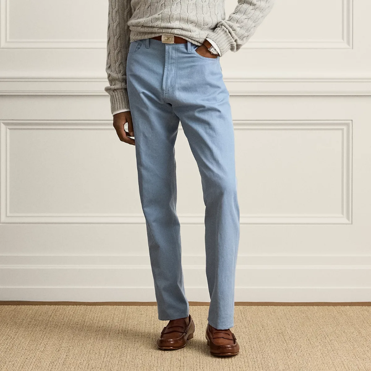 Straight Fit Cotton-Linen Jean by Ralph Lauren