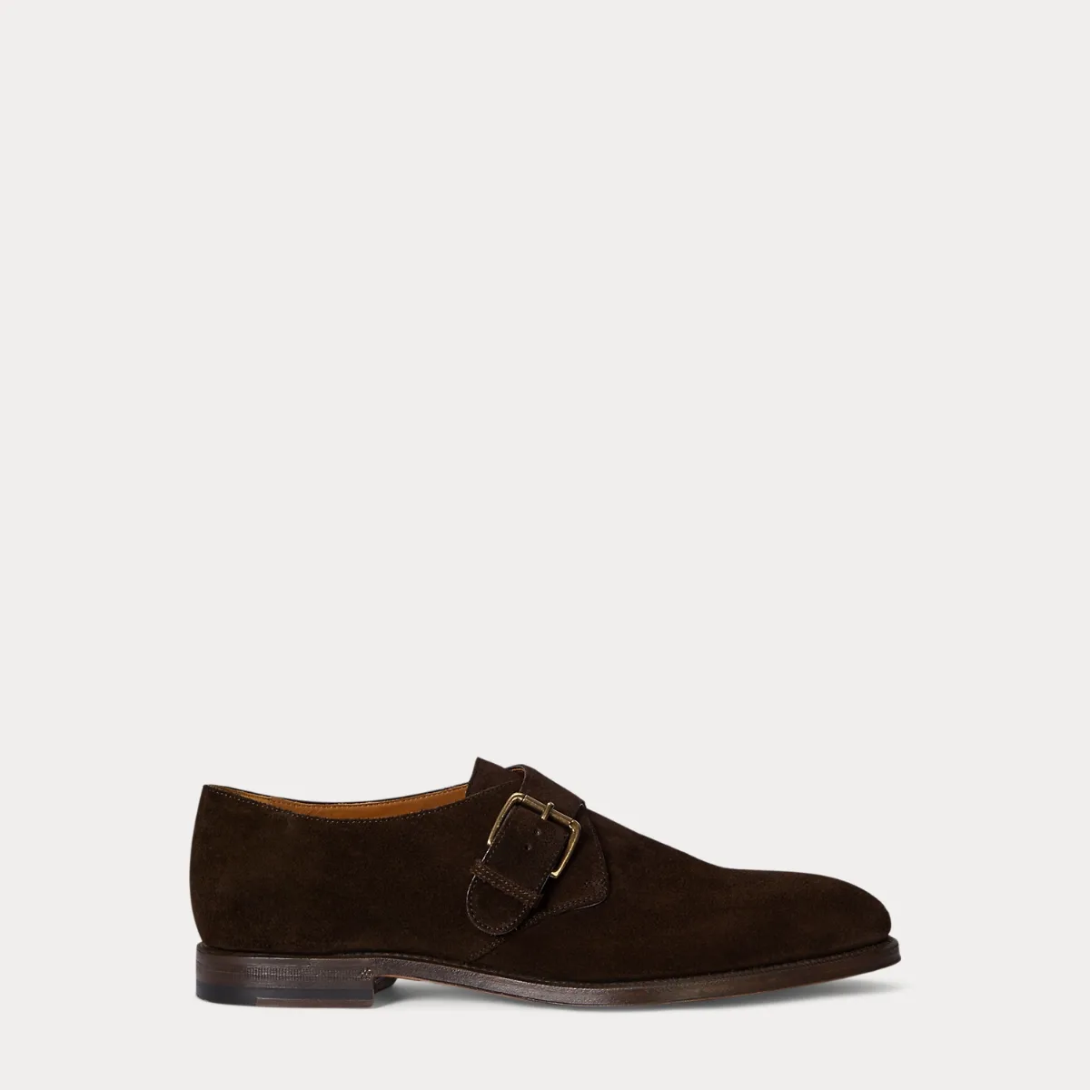 Maestra Calf-Suede Monk-Strap Shoe by Ralph Lauren