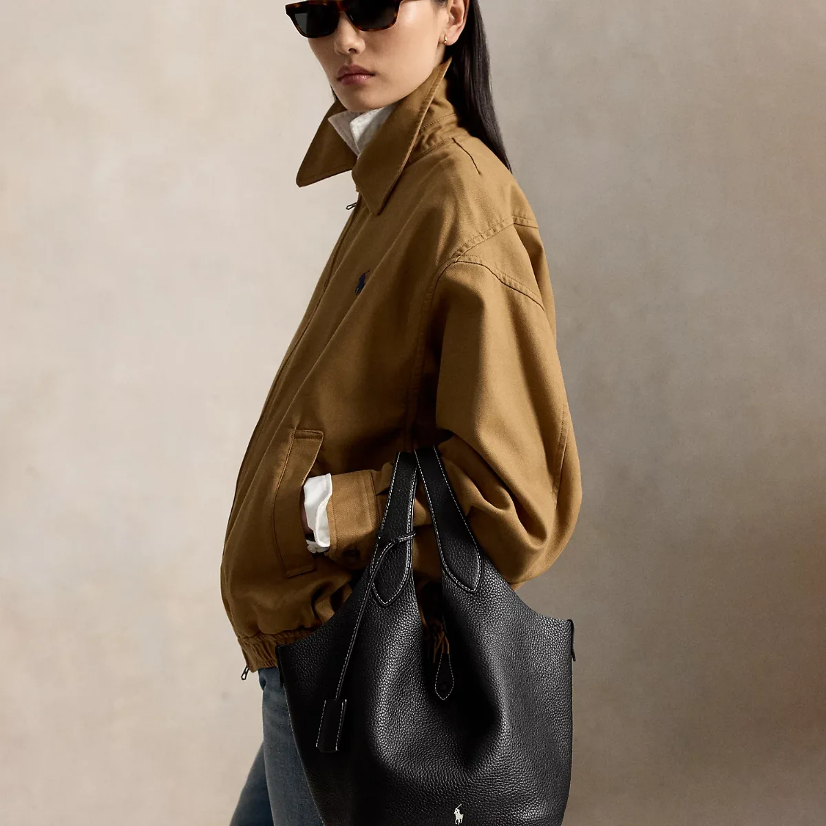 Polo Play Leather Tote by Ralph Lauren