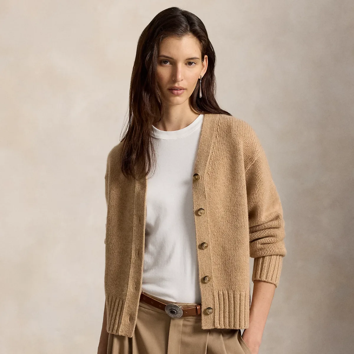 Cashmere V-Neck Cardigan by Ralph Lauren
