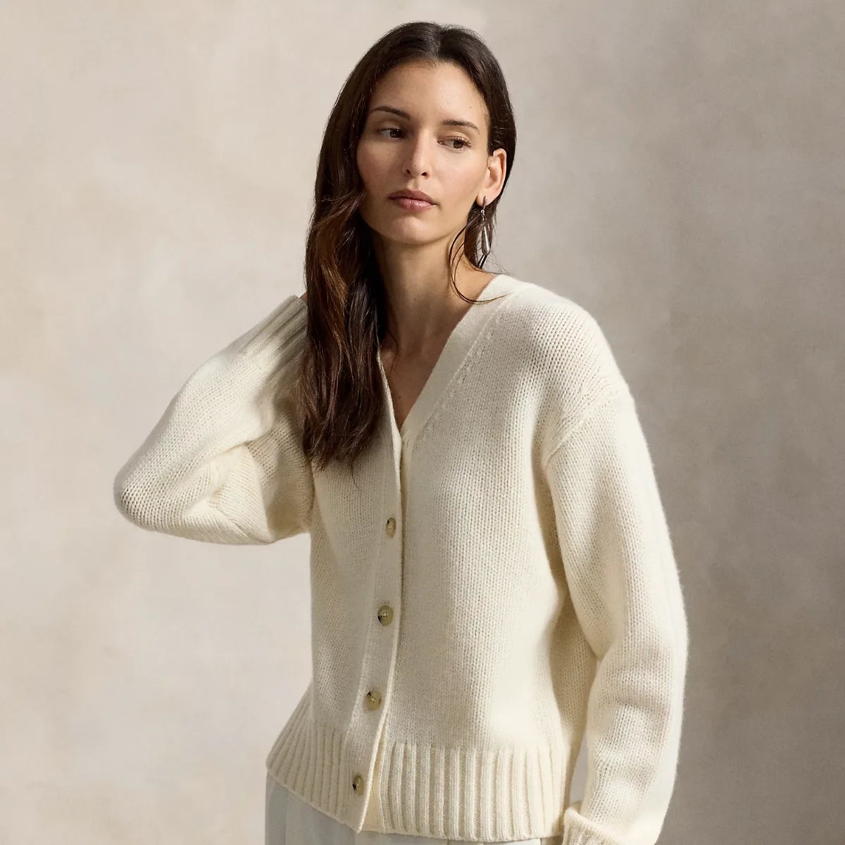 Cashmere V-Neck Cardigan by Ralph Lauren
