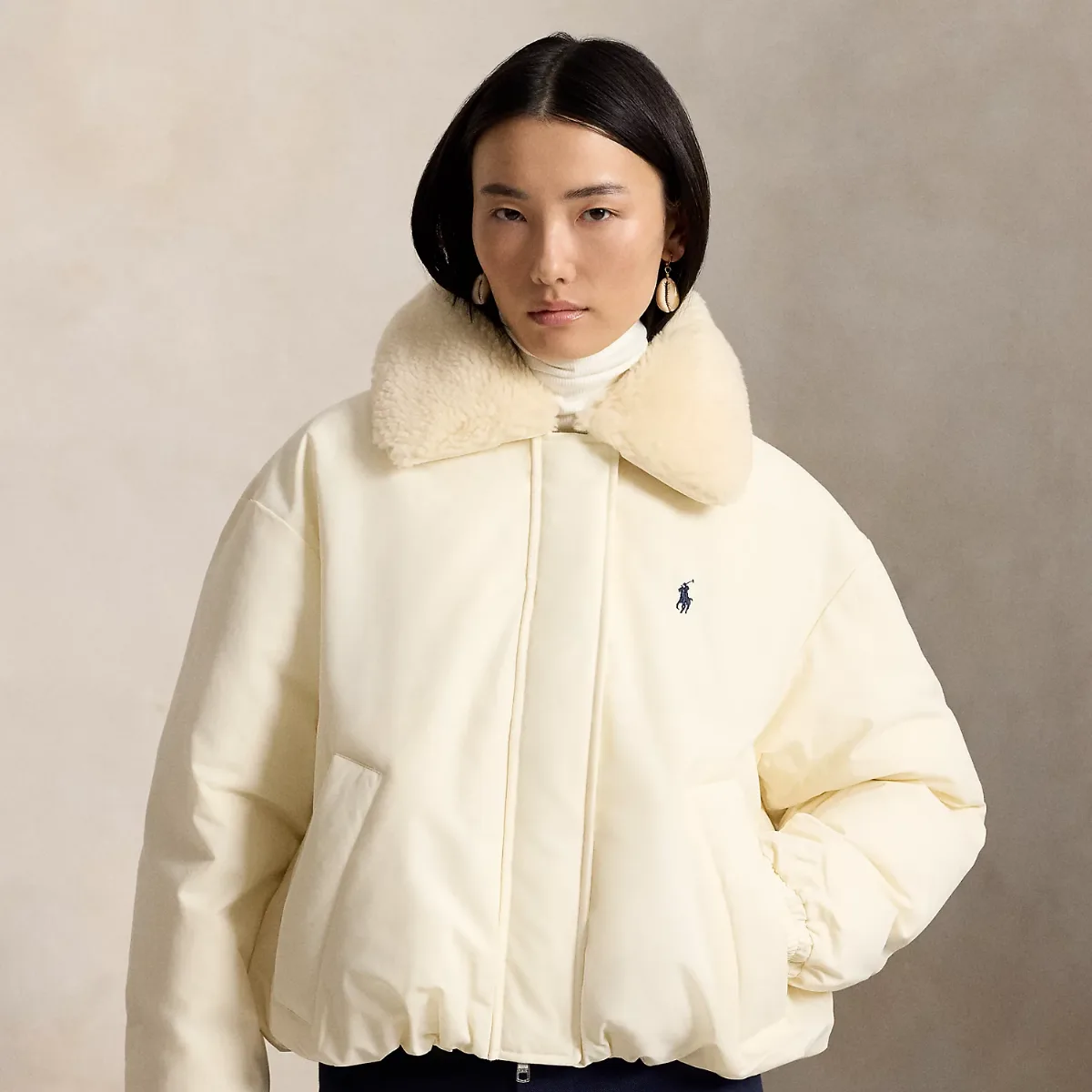 High-Pile-Collar Down Puffer Jacket by Ralph Lauren