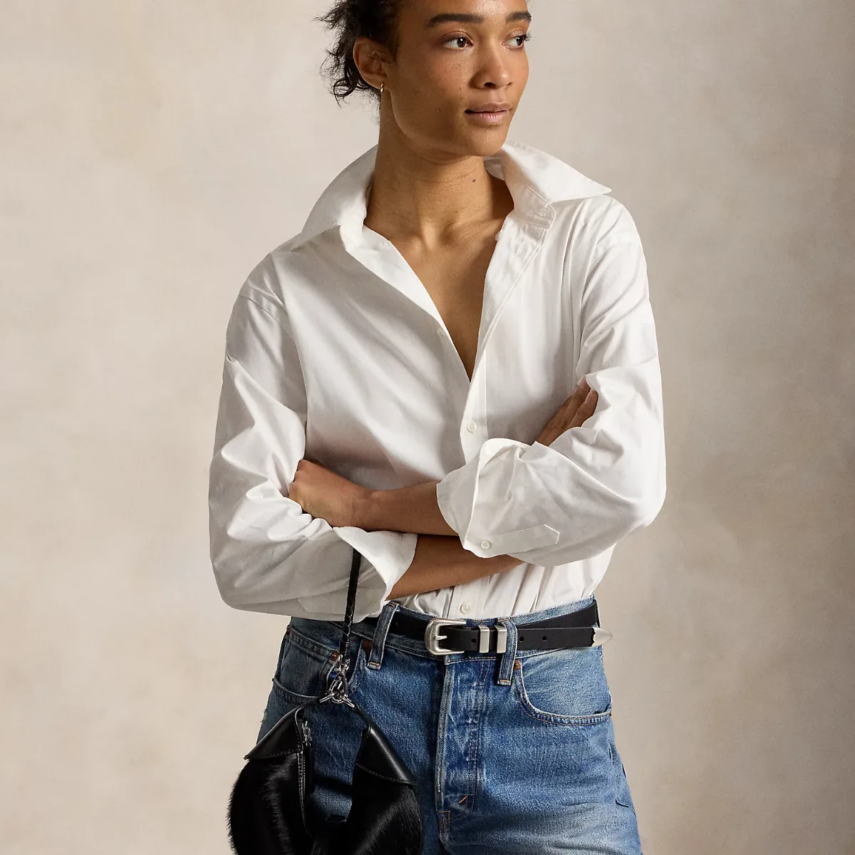 Polo ID Haircalf Mini Shoulder Bag by Ralph Lauren