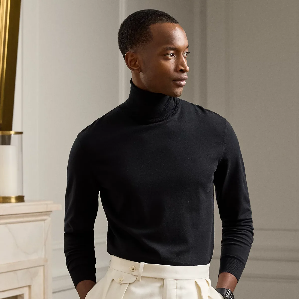 Cotton Turtleneck Sweater by Ralph Lauren