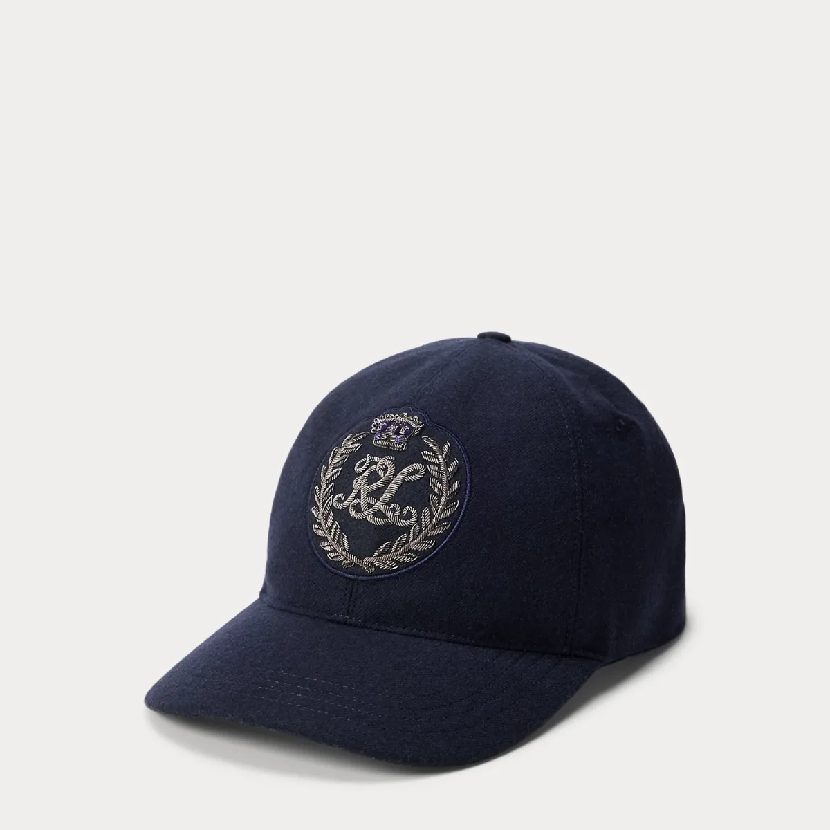 Bullion Crest Wool Ball Cap by Ralph Lauren