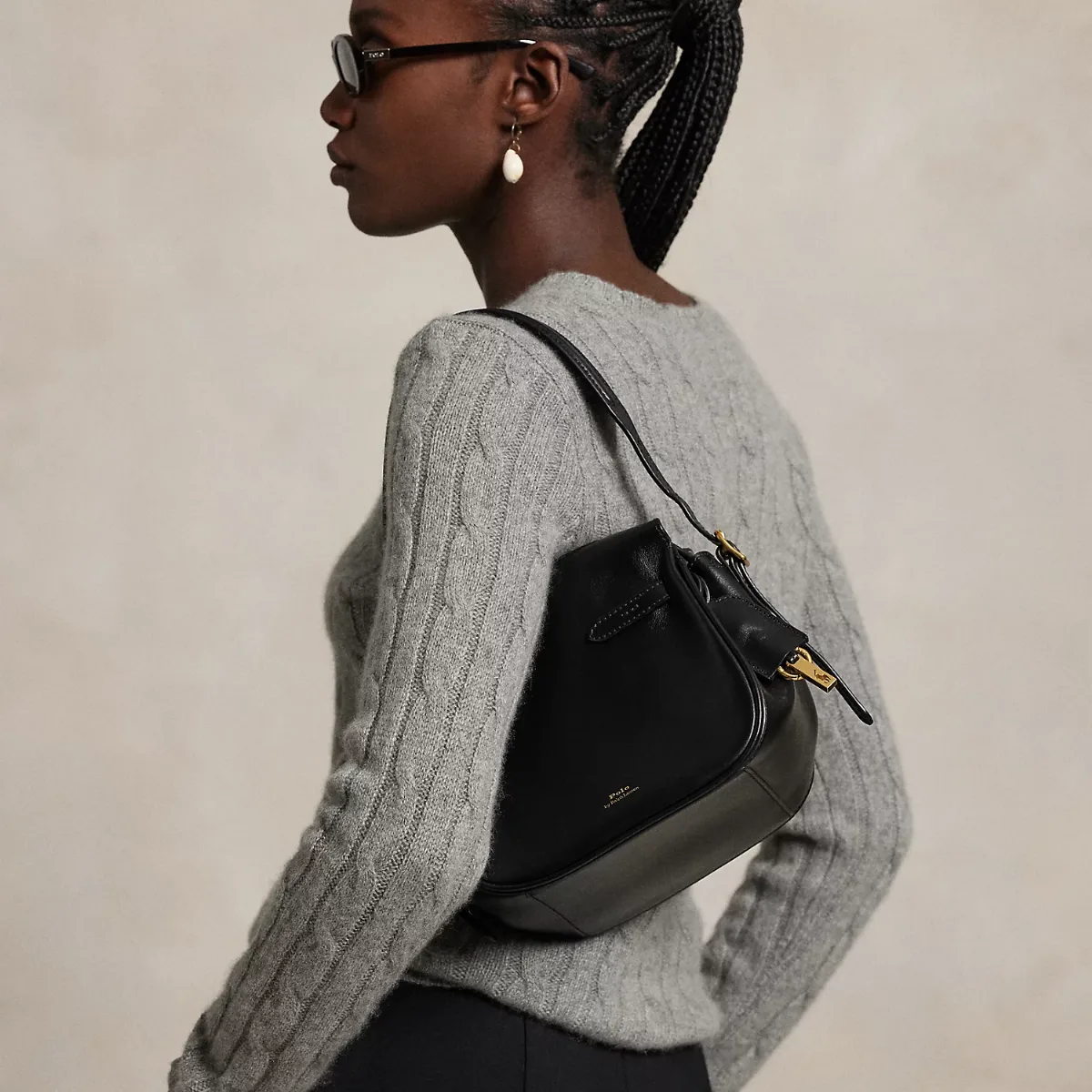 Polo ID Leather Mini Satchel by Ralph Lauren