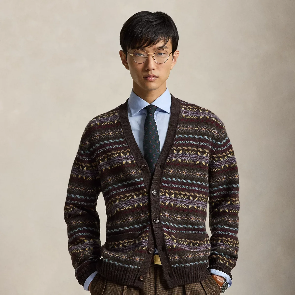 Fair Isle Wool Cardigan by Ralph Lauren