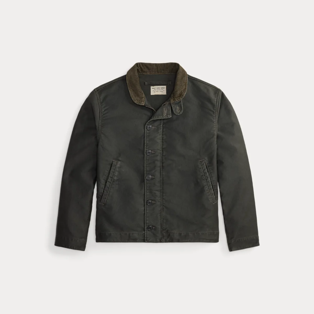 Corduroy-Collar Cotton Deck Jacket by Ralph Lauren