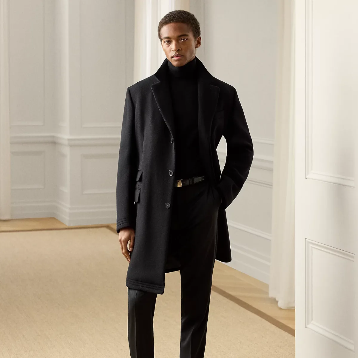 Gregory Hand-Tailored Wool Serge Trouser by Ralph Lauren