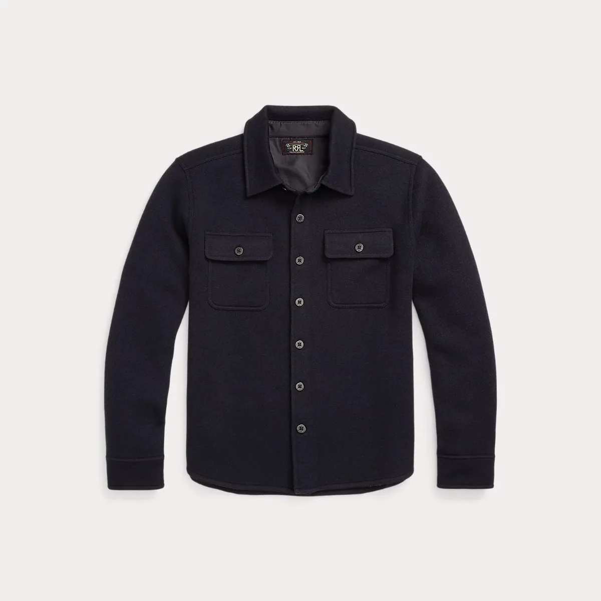 Birdseye Jacquard Wool Workshirt Sweater by Ralph Lauren