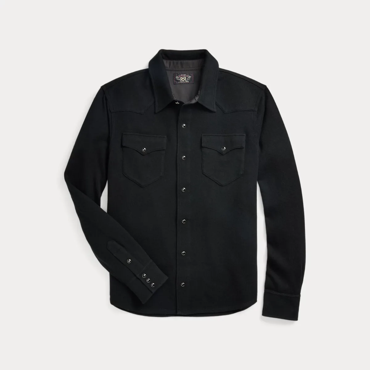 Wool-Cashmere Western Shirt Sweater by Ralph Lauren