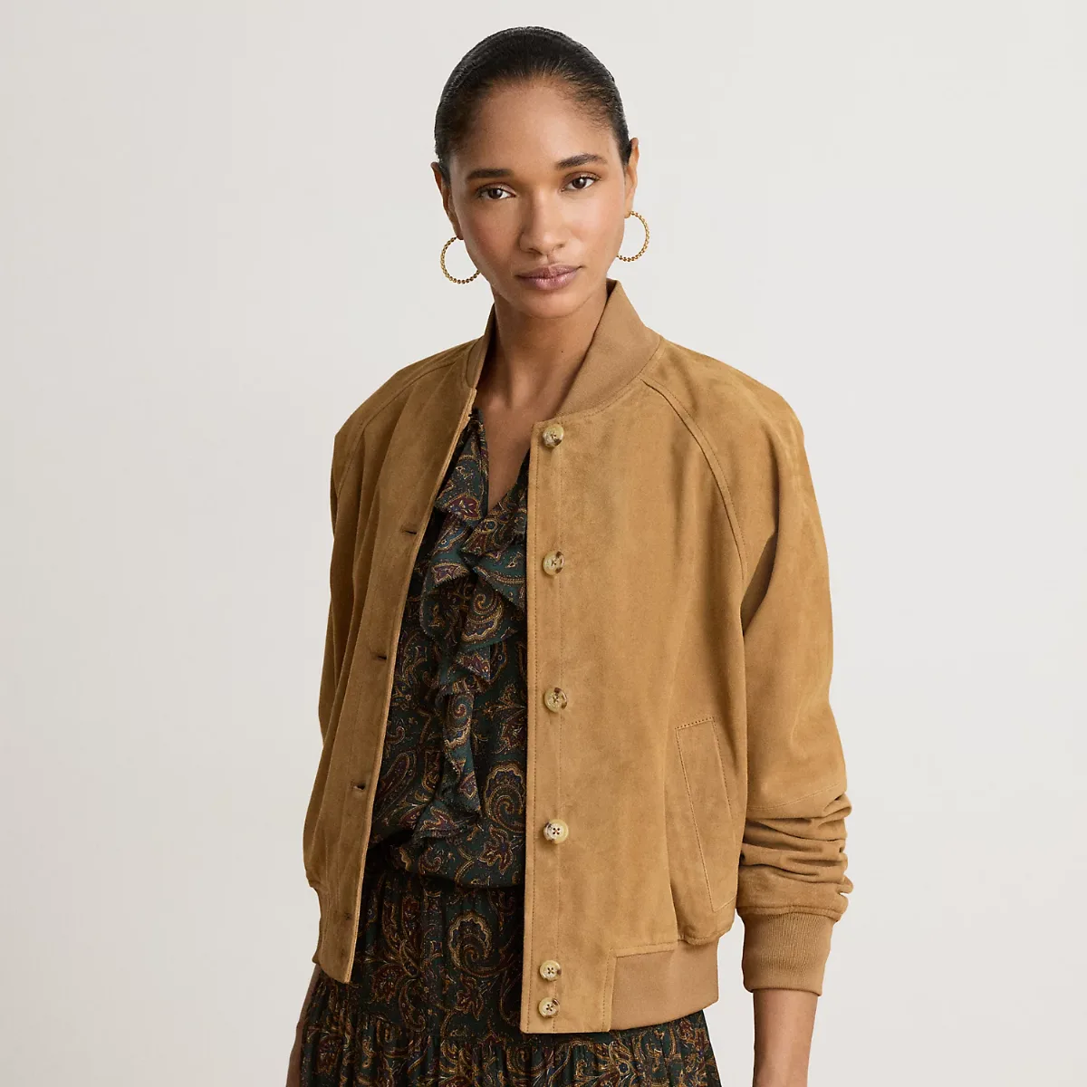 Goat-Suede Flight Jacket by Ralph Lauren