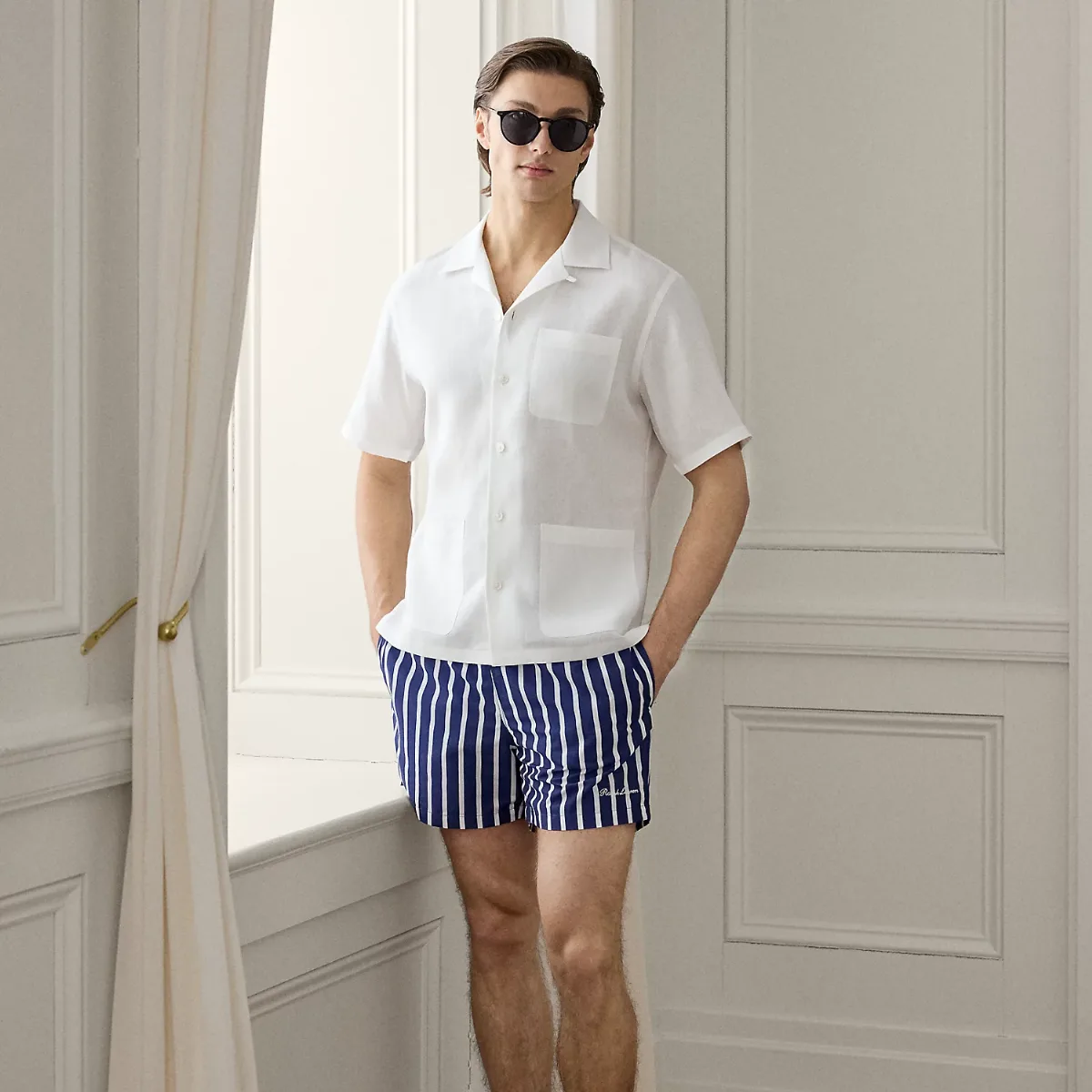 4.5-Inch Amalfi Striped Swim Trunk by Ralph Lauren
