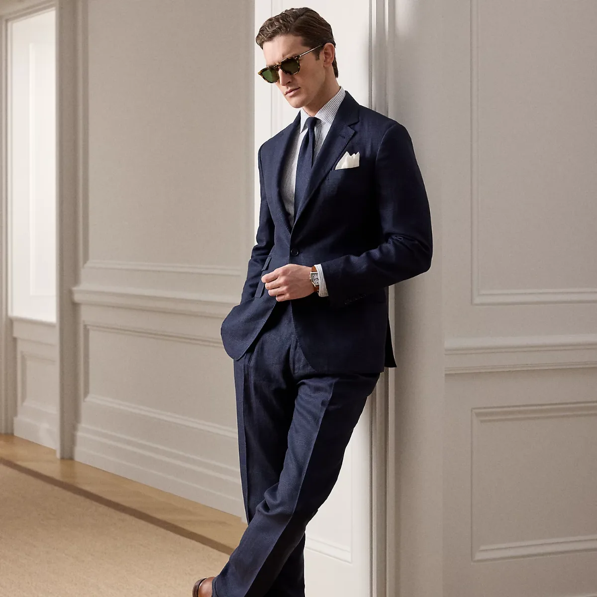 Gregory Hand-Tailored Plaid Trouser by Ralph Lauren