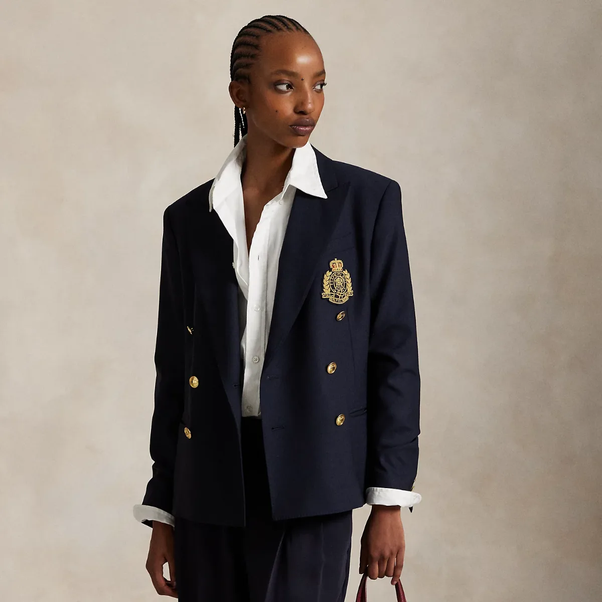 Double-Breasted Crest Blazer by Ralph Lauren