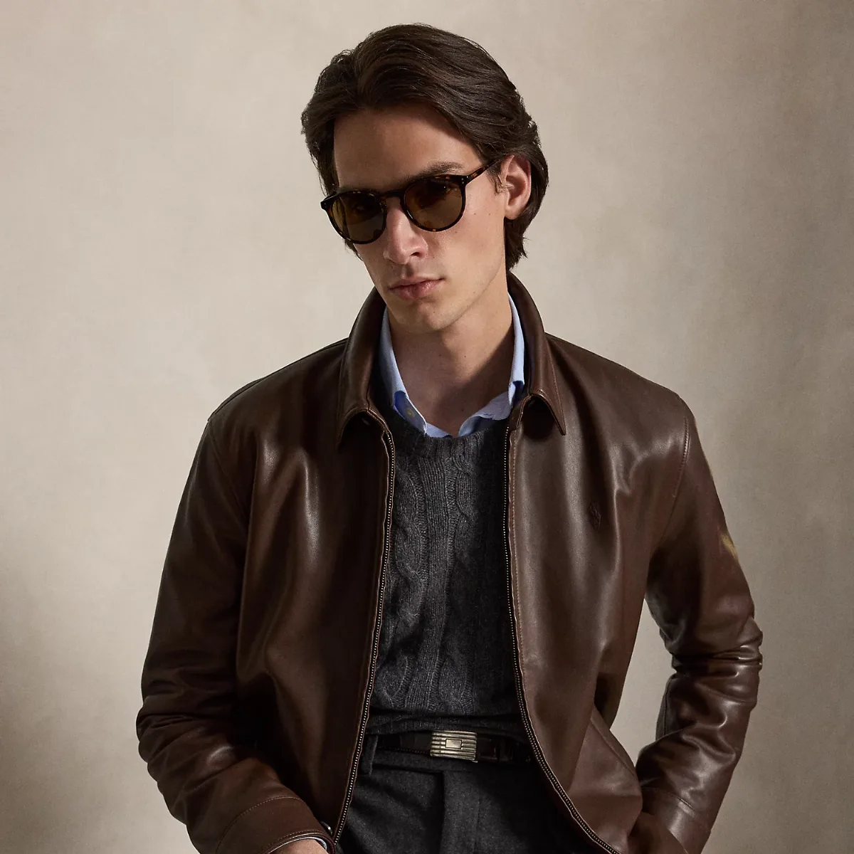 The Bayville Leather Jacket by Ralph Lauren