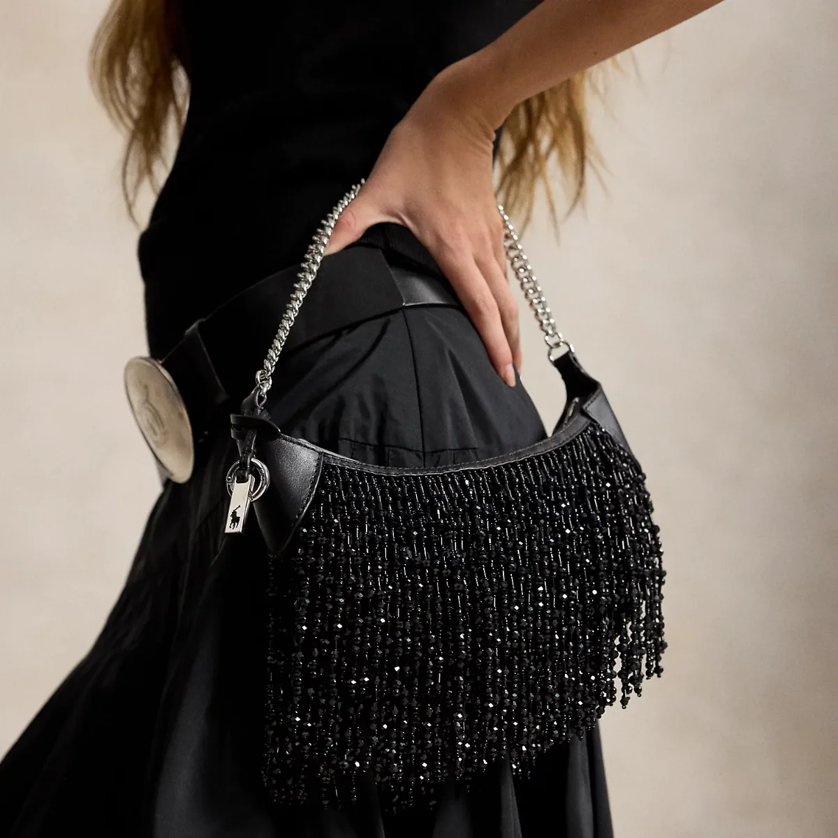 Polo ID Beaded Mini Chain Bag by Ralph Lauren