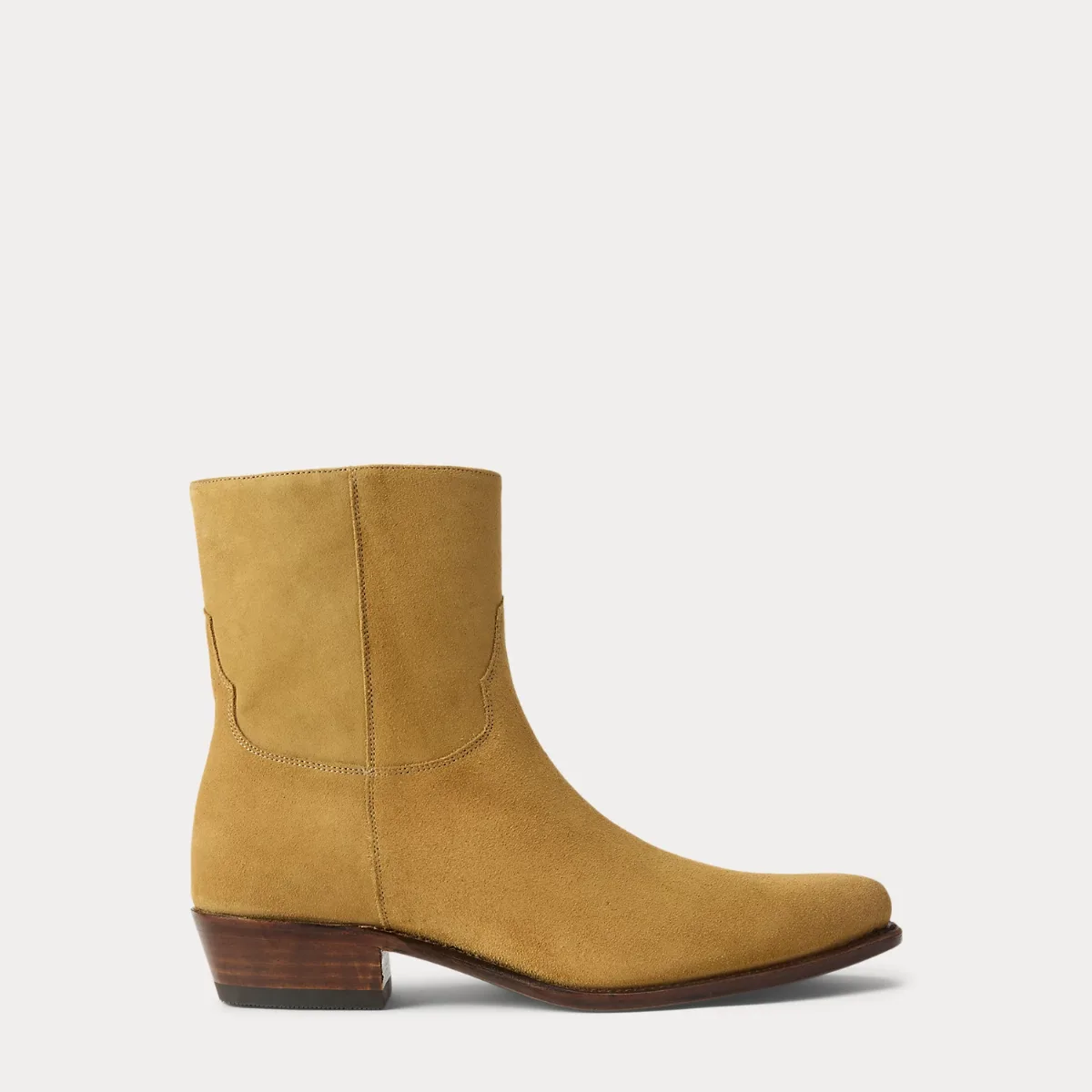Calfskin Suede Western Boot by Ralph Lauren