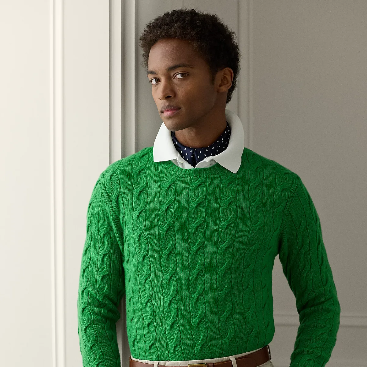 Cable-Knit Cashmere Sweater by Ralph Lauren