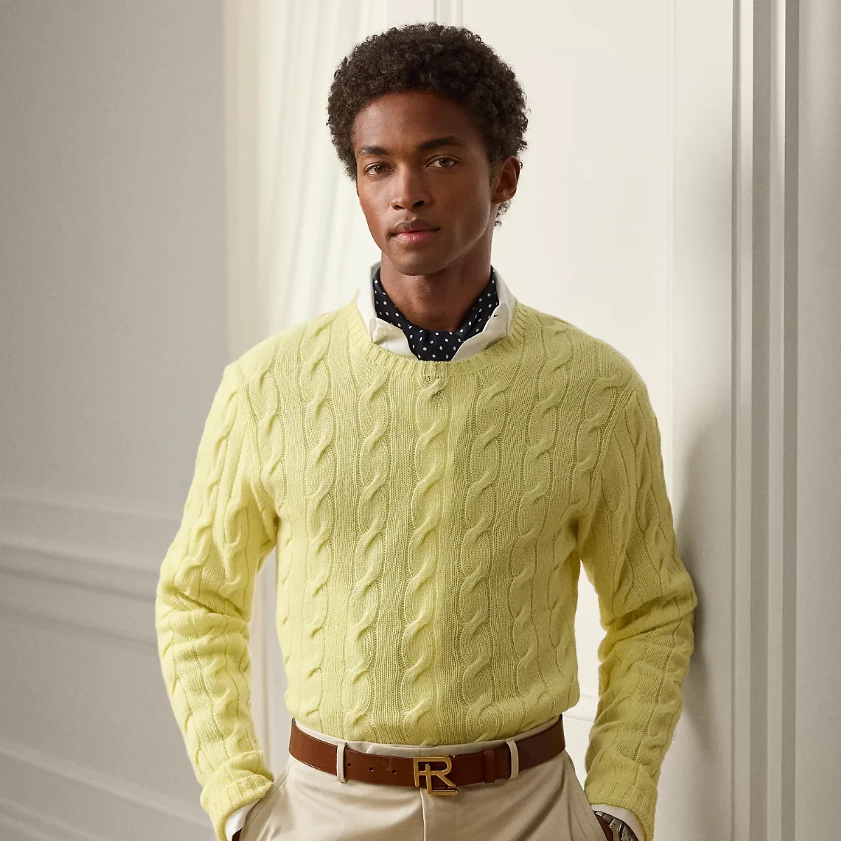 Cable-Knit Cashmere Sweater by Ralph Lauren