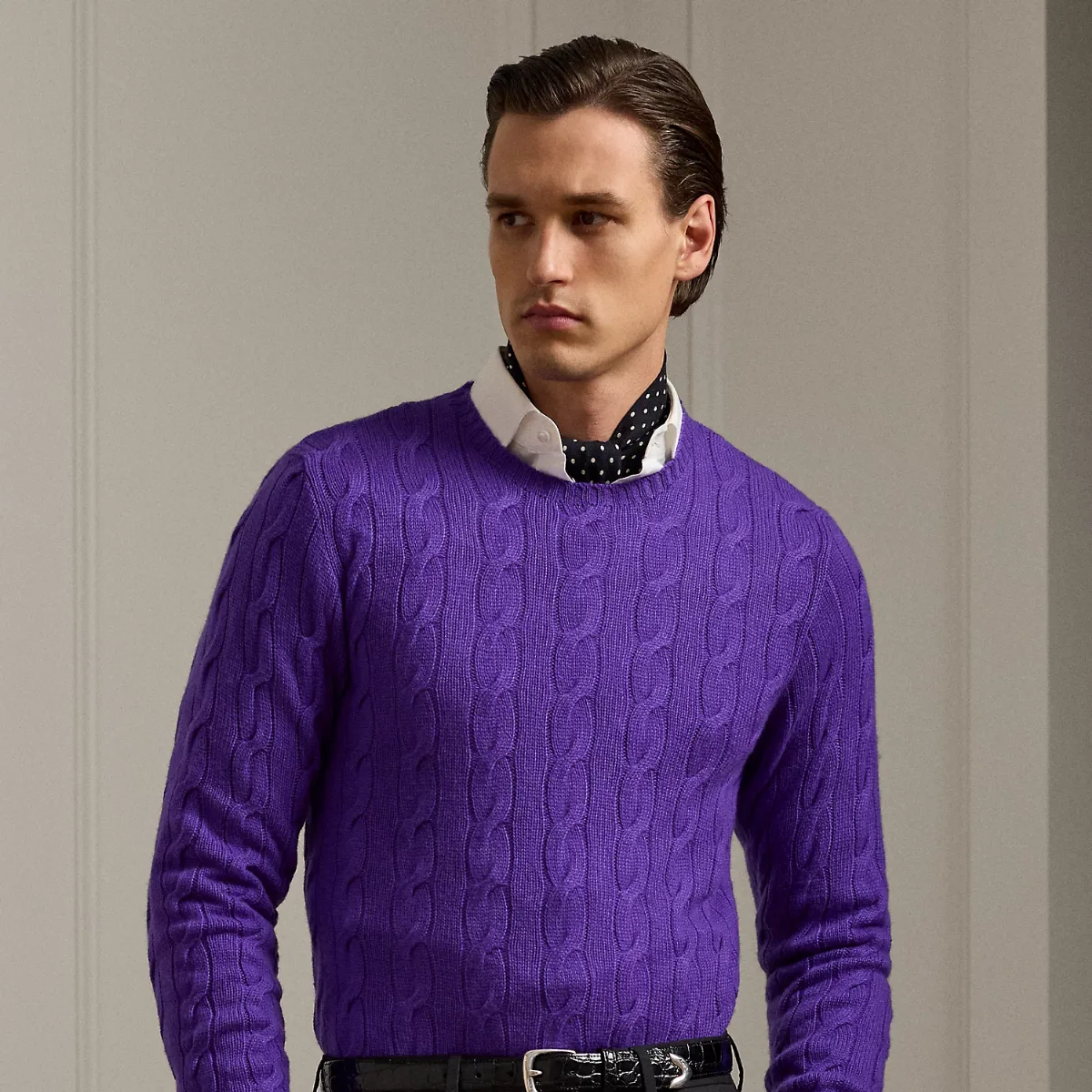 Cable-Knit Cashmere Sweater by Ralph Lauren