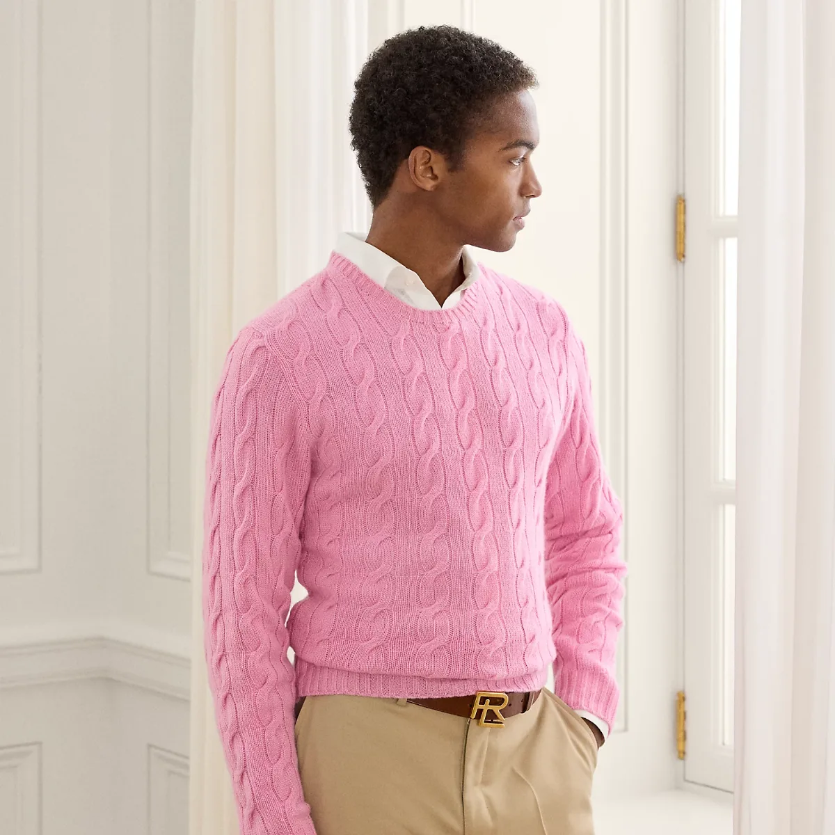 Cable-Knit Cashmere Sweater by Ralph Lauren