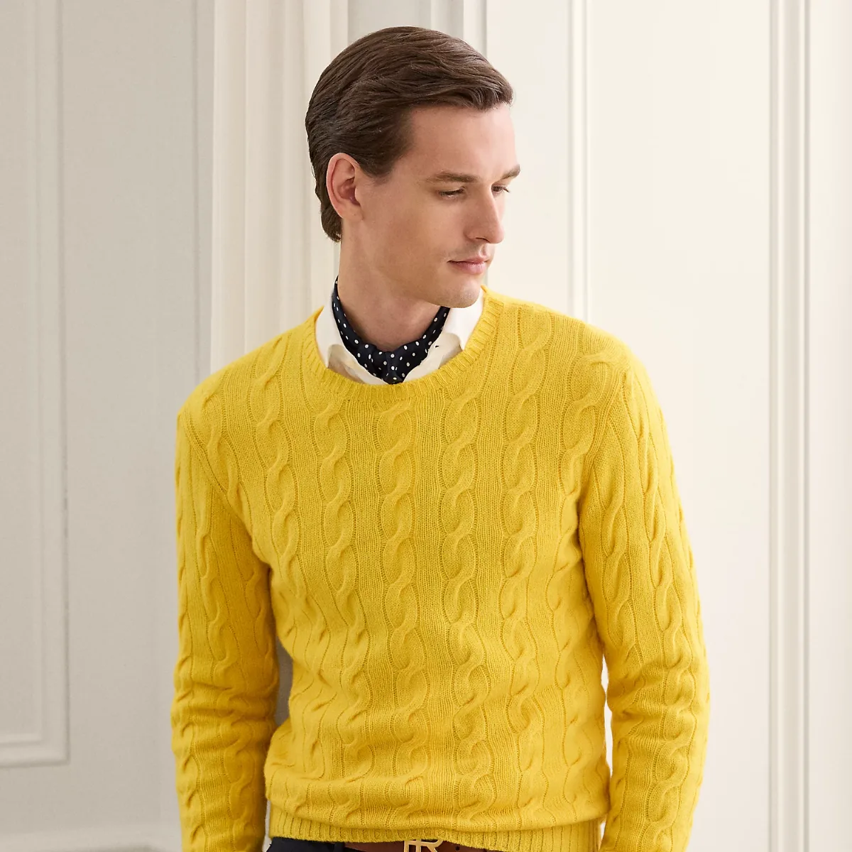 Cable-Knit Cashmere Sweater by Ralph Lauren