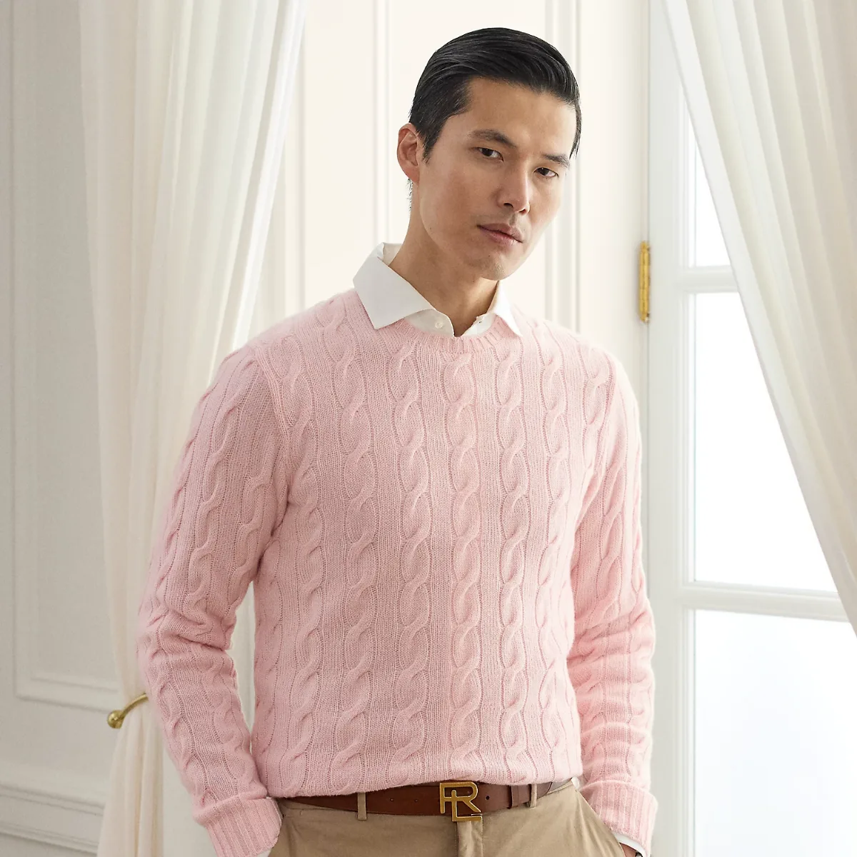 Cable-Knit Cashmere Sweater by Ralph Lauren