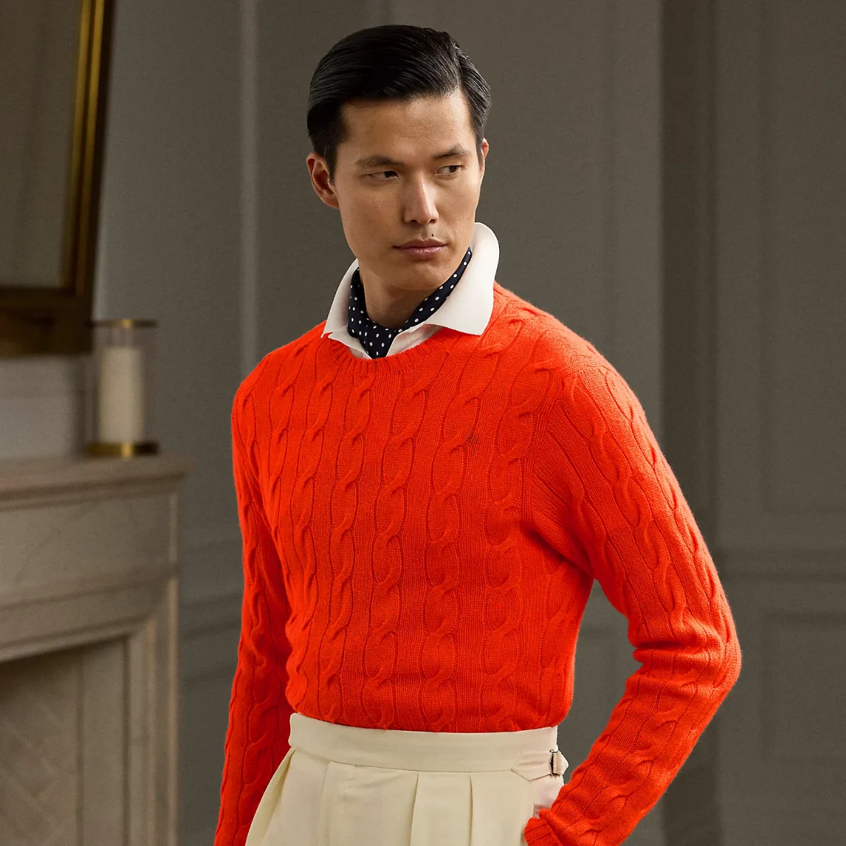 Cable-Knit Cashmere Sweater by Ralph Lauren