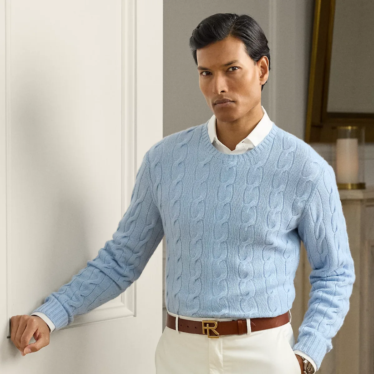 Cable-Knit Cashmere Sweater by Ralph Lauren