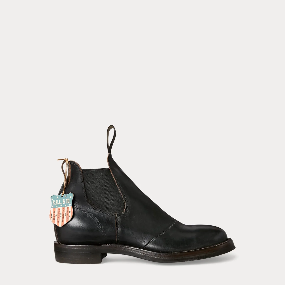 Hand-Burnished Leather Chelsea Boot by Ralph Lauren