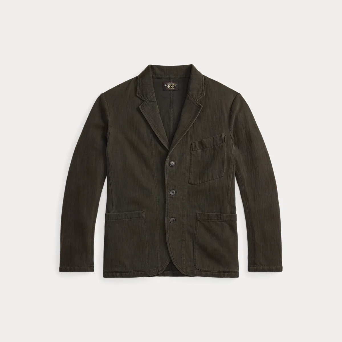 Knit Herringbone Twill Blazer by Ralph Lauren