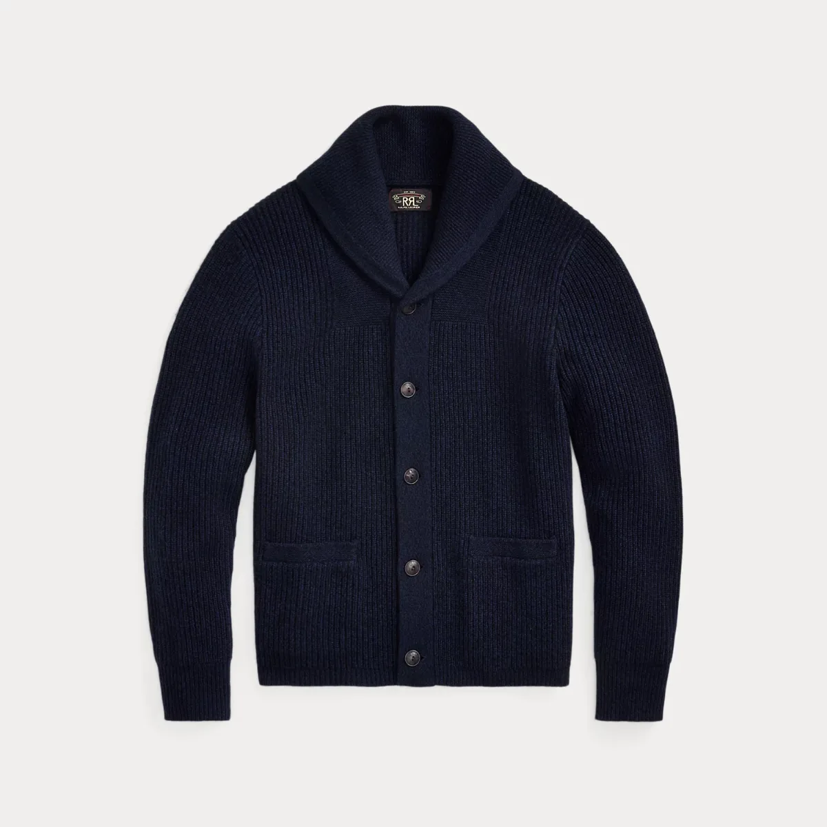Cashmere Shawl-Collar Cardigan