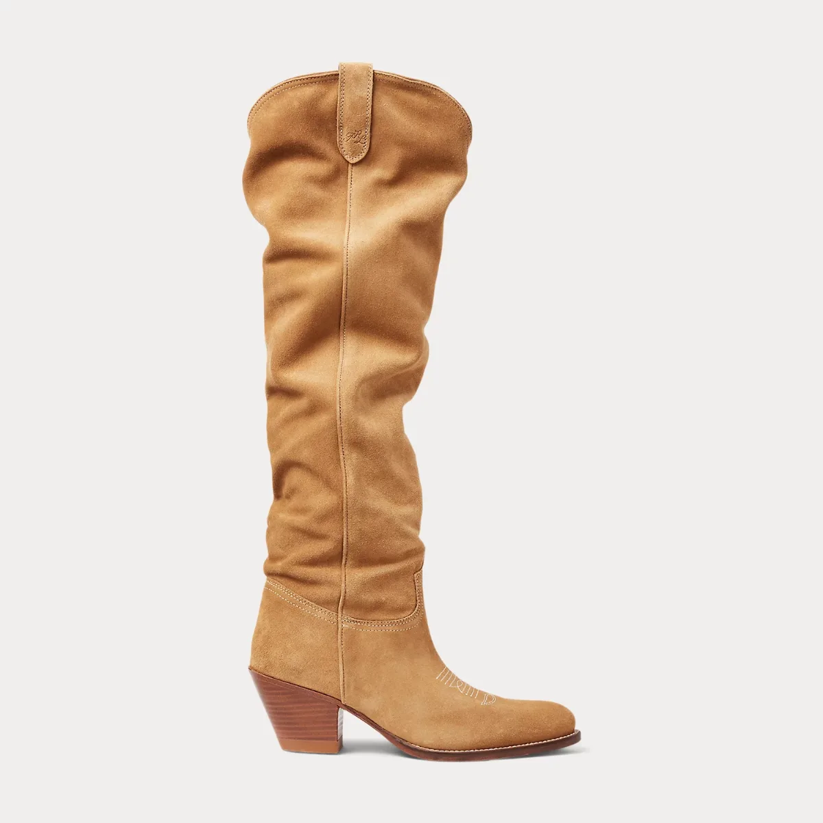 Suede Tall Western Boot by Ralph Lauren