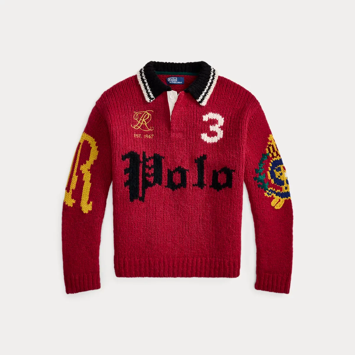 Relaxed Fit Polo-Collar Sweater by Ralph Lauren