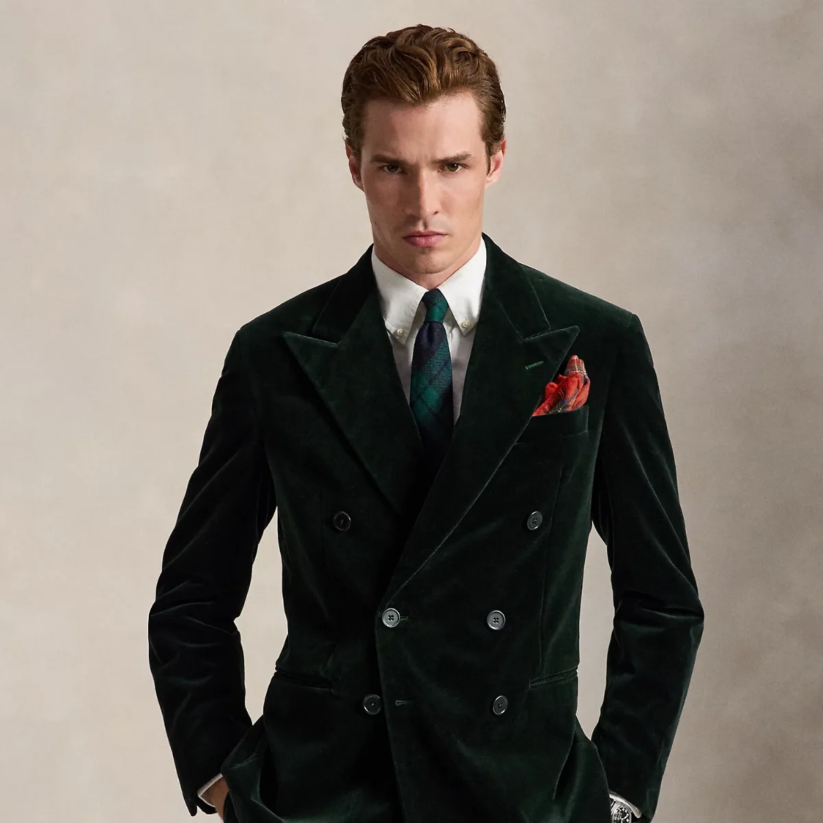Polo Tailored Fit Velvet Suit Jacket by Ralph Lauren